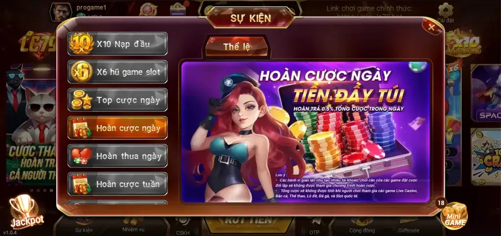 lc79 Hoàn cược ngày