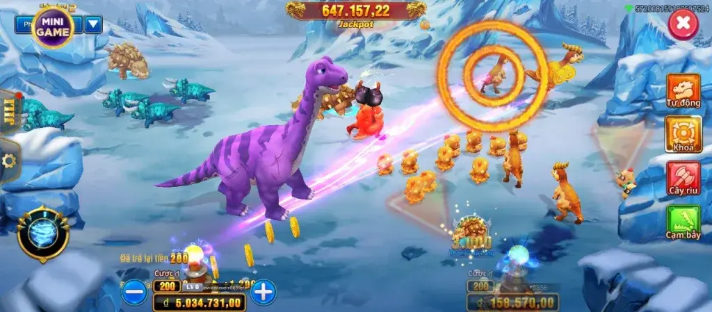 Giao diện game Dinosaur Tycoon II tại LC79 – săn khủng long nhận thưởng hấp dẫn