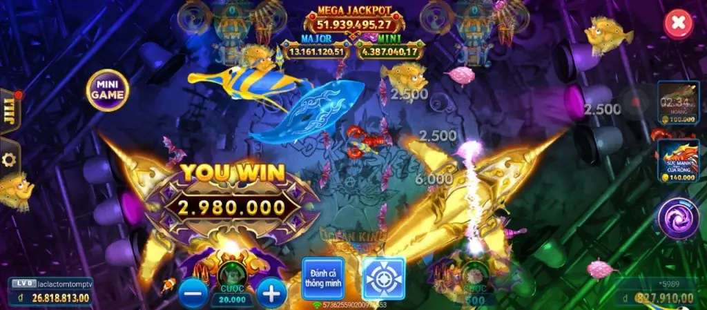 Ocean King Jackpot – Bắn cá đổi thưởng tại LC79, nổ hũ cực khủng