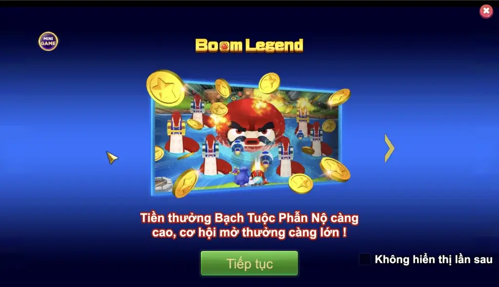 Bắn cá Boom Legend JILI tại LC79 – hướng dẫn chơi, săn Boss và nhận rương thưởng 10X–100X