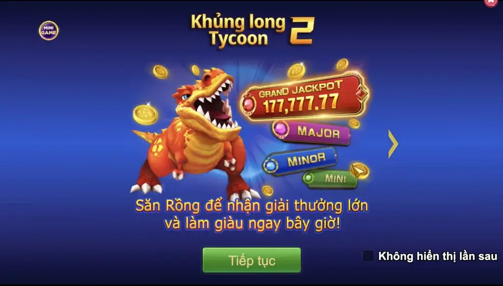 Dinosaur Tycoon 2 JILI tại LC79 – bắn cá săn khủng long, Big Bonus Voi Ma Mút, rương Pterodactyl, jackpot lớn, hướng dẫn và mẹo chơi