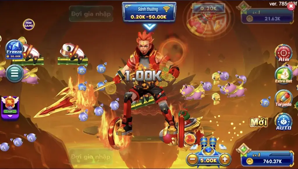 Gods Grant Fortune LC79 – giao diện bắn cá FC với boss, Hồ Lô Phát Tài và Thần Tài Nổ Thưởng