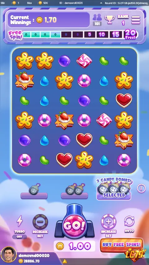 So sánh Sugar Blast LC79 — ảnh giao diện