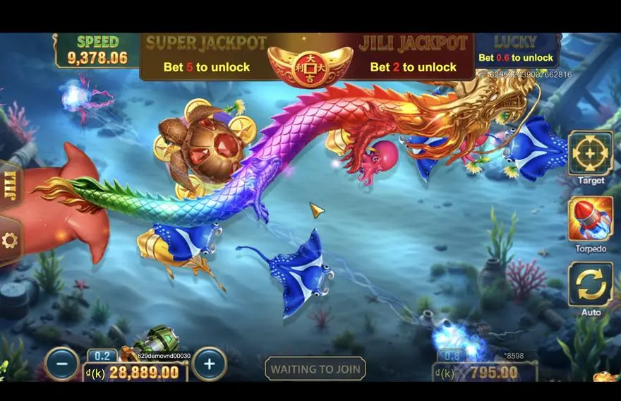 Ảnh màn hình gameplay game cách chơi Jackpot Fishing 2 bắn cá đổi thưởng lc79 (slot) chơi tại LC79