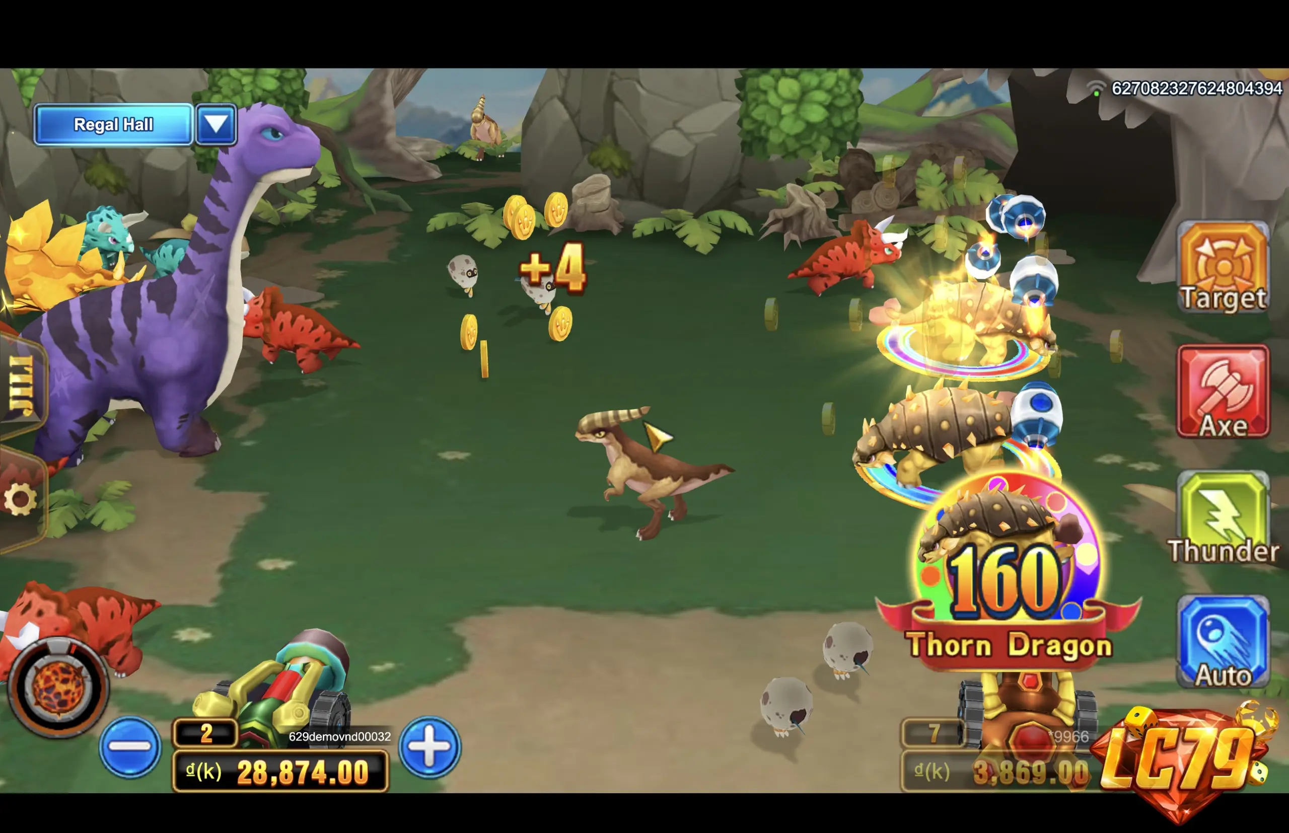 Dinosaur Tycoon (Chuyên Gia Săn Khủng Long) - giao diện bắn khủng long thật tại LC79
