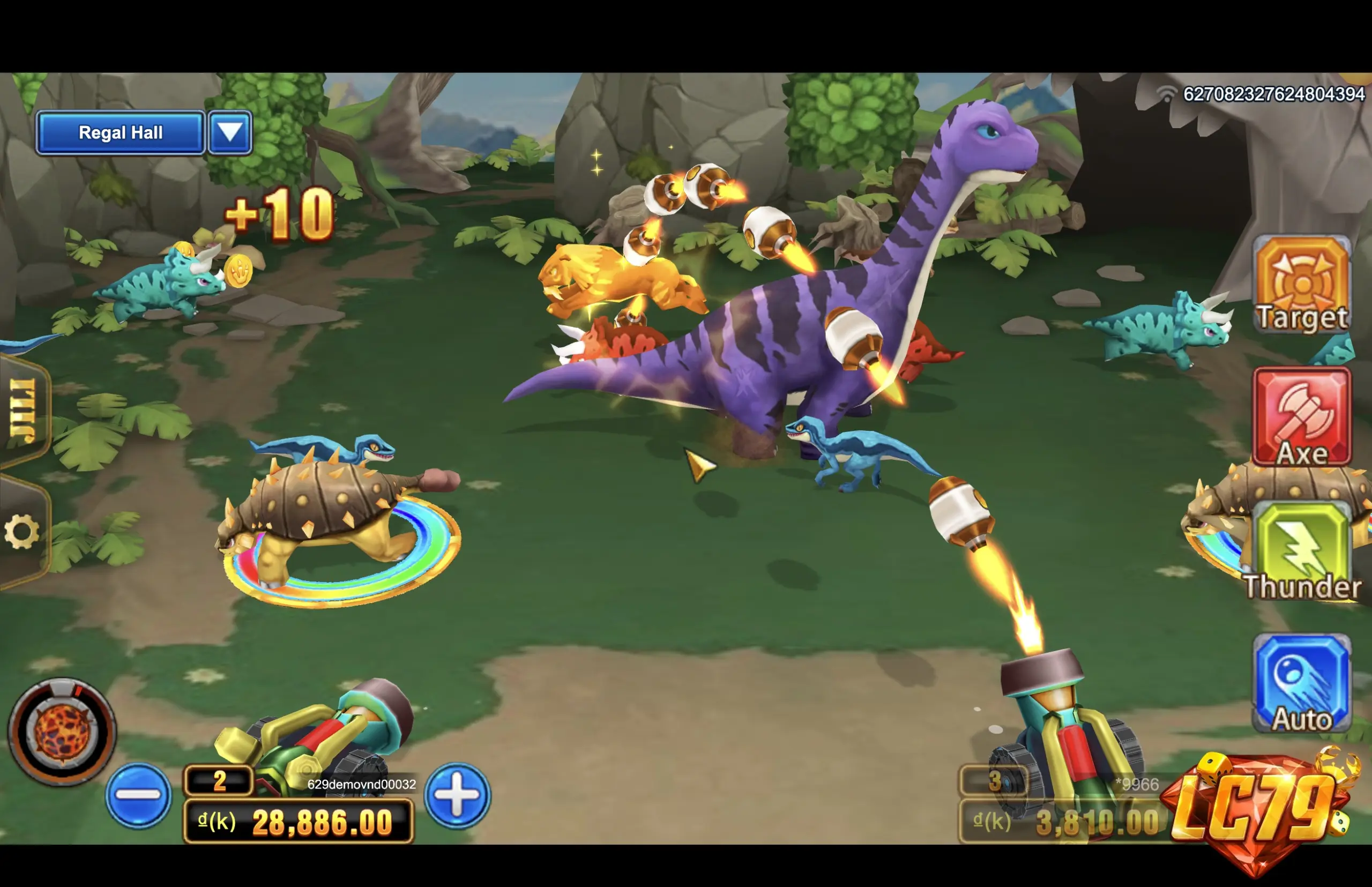 Dinosaur Tycoon (Chuyên Gia Săn Khủng Long) - giao diện bắn khủng long thật tại LC79