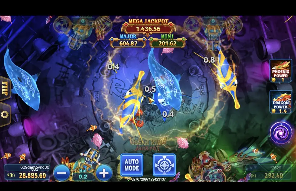Ảnh màn hình gameplay game Ocean King Jackpot (JILI, mã (slot) chơi tại LC79